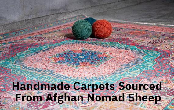Handmade Carpets Sourced From Afghan Nomad Sheep